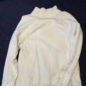White fabletics pullover